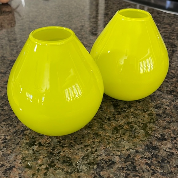 Crate&Barrel Accents Crate And Barrel Two Glass Bud Vases